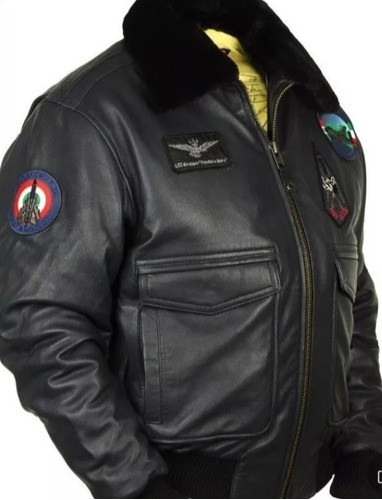 Chaqueta Aviator Puro Cuero Real