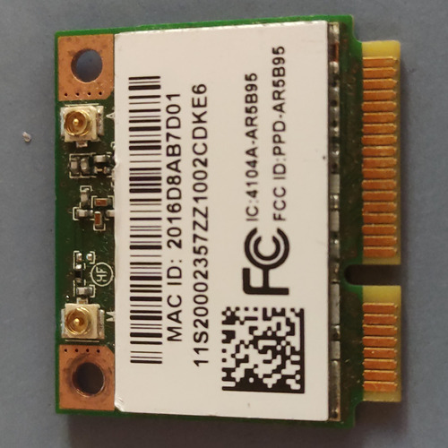 Placa De Red Wifi Interna Atheros Ath-ar5b95