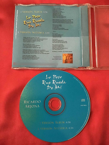 Ricardo Arjona Cd Sencillo Lo Poco Que Queda De Mi (Usado)