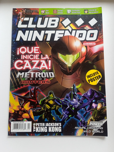 Revista Club Nintendo Portada Metroid Prime ( Año 15 No 3)