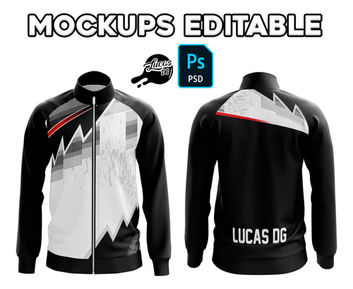 Mockups Editable Psd Campera Deportiva / Frente Y Dorso