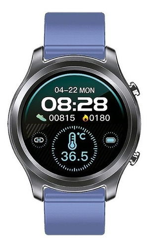 Smartband Noga NG-SW05 1.3" caja de metal plateada, malla rosa de tpu