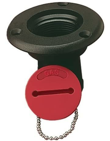 Sea Dog Fill 357010-1 Cubierta Con Ranurado Cap, Cap Red