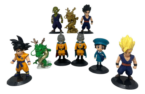 Set X9 Muñecos Dragon Ball Super Zero 