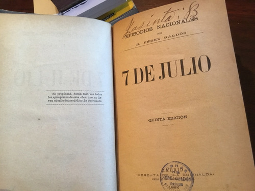 Benito Pérez Galdós - 7 Julio Cien Mil Hijos San Luis 2 Obra