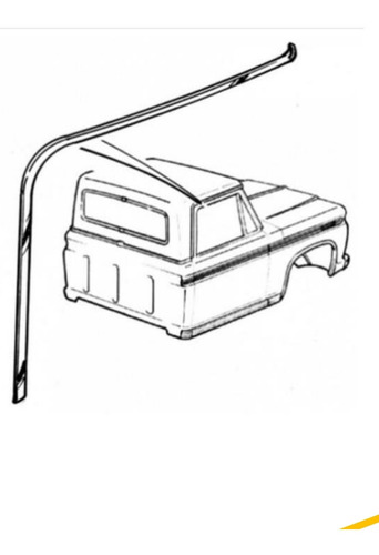 Moldura Bisel De Puerta  Ford F100 F150 1973 - 1979