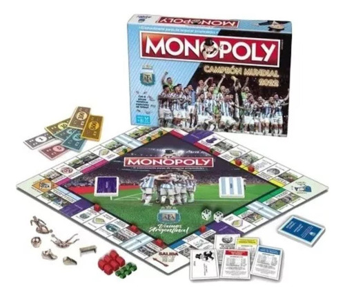 Juego De Mesa Monopoly A.f.a Campeones Del Mundo Toyco 23001