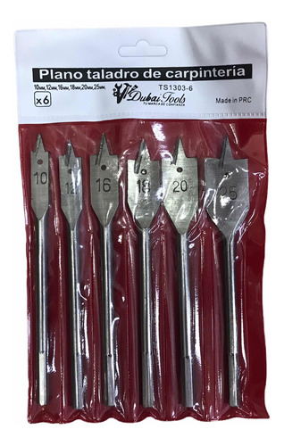 Juego Broca Espada X 6 Pcs Dubai Tools Herramienta Manual