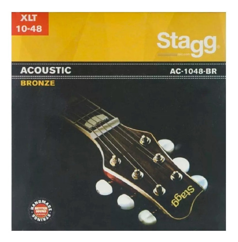 Cuerdas Guitarra Acustica 010 - 48 Encordado Stagg Ac1048br
