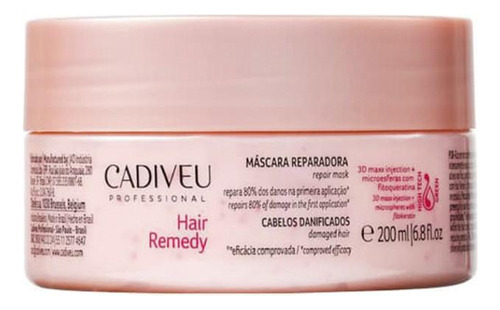 Cadiveu Professional Hair Remedy Máscara Capilar 200ml
