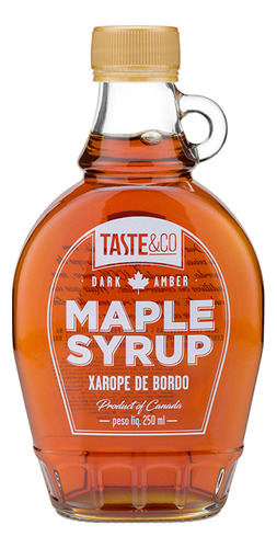 Xarope de Bordo Taste&Co Maple Syrup Vidro 250ml