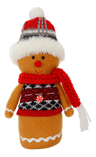 Figura Muñeco Navideño Fino Adorno Navidad 20-30cm Mylin 1pz Color Mod. G