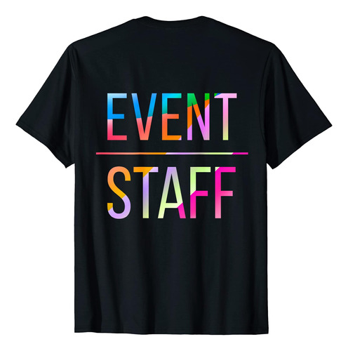 Personal Del Evento - Espalda - Polera De Fiesta Uniforme 