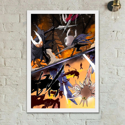 Cuadro Hollow Knight Marco Madera Vidrio 51x36cm Hk12