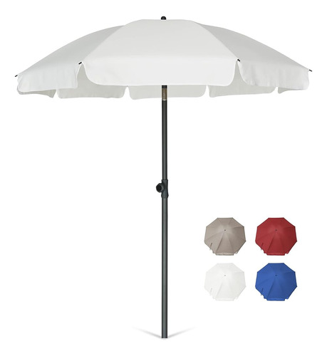 Ammsun Patio Umbrella Market Table Umbrella 6.5 Ft Tilt Stee