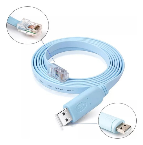 Cable Consola Cisco Usb Rj45, Se Conecta Directamente A Usb