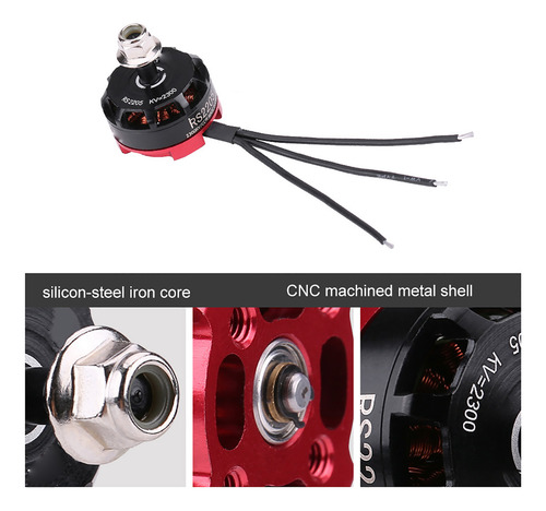 Motor Rc Drone, Juego De 4 Unidades, Rs2205, 2300 Kv, Cw Ccw