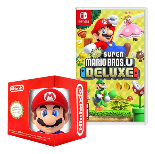 New Super Mario Bros U Deluxe Nintendo Switch Y Taza 6