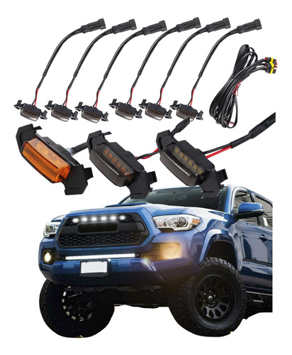 Kit 6 Cuartos Led Parrilla Tacoma Toyota Tipo Trd 06-20 