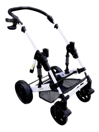 Imagen 9 de 10 de Coche Mega Baby Bebe Convertible Tres En Uno Con Huevito + Asiento Moisés Cuna Plegable Liviano