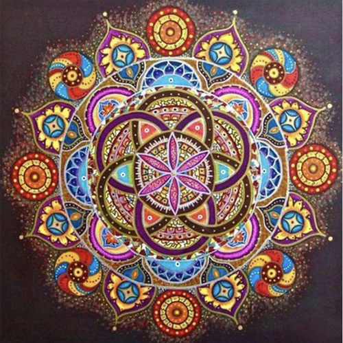 Bordado Pintura Por Diamante Mandala 30x30 Diamond Painting