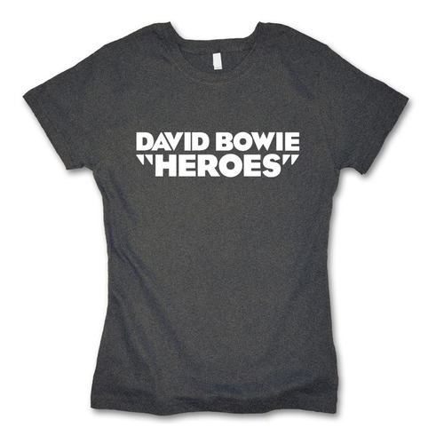 David Bowie Heroes Playera Para Mujer Rocker 