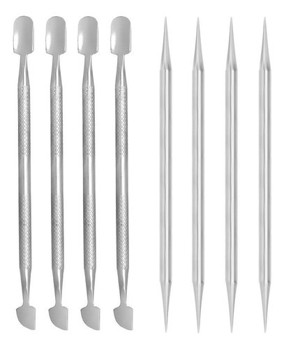 Kit 4 Alicates De Cutícula Mundial 777 4 Espátulas 4 Palitos