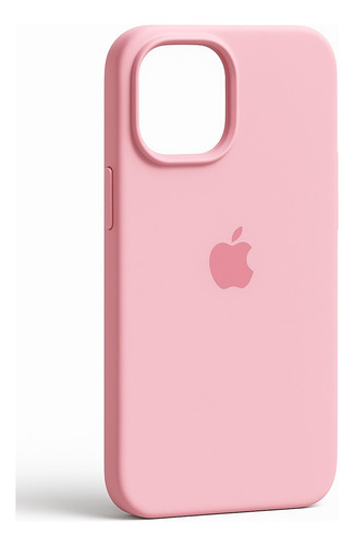 Funda Iphone 16 Pro Max Silicona Logo + Vidrio De Regalo! Rosa Silicona