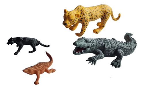 Set Animales Salvaje Pvc Figura Juguete Selva Granja Bosque