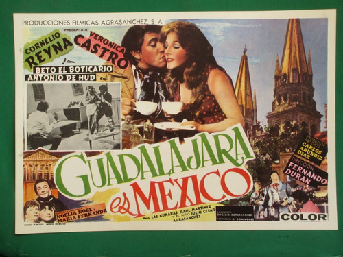 Veronica Castro Guadalajara Es Mexico Orig Cartel De Cine 3