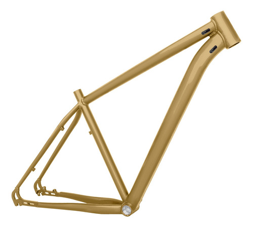 Quadro Bicicleta Aro 29 Alumínio 6061 Alfameq Sem Adesivo Cor Dourado-escuro Tamanho Del Quadro 21
