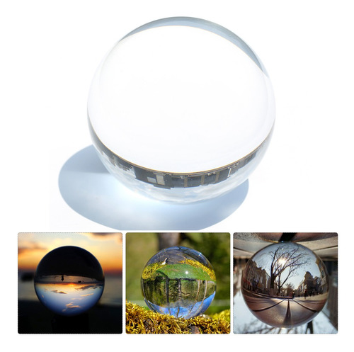 Bola De Lente De Cristal, 80 Mm, Esfera Transparente K9 De A