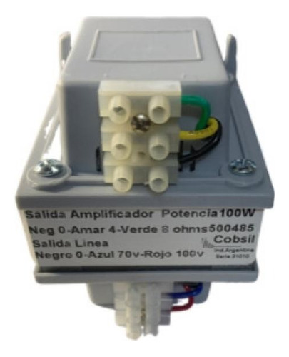 Transformador De Audio De Linea 70v 100v 100w Cobsil 500485