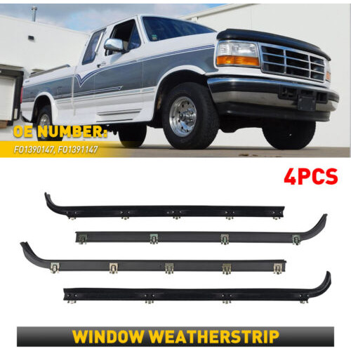 For 1987-1997 Ford F250 F350 Truck Front Window Seal Bel Oad