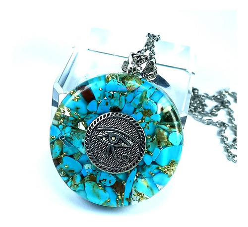 Orgón Turquesa Natural - Colgante - Ojo De Horus -