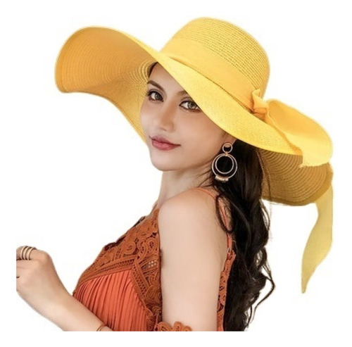 Sombrero For El Sol De Ala Grande Junto Al Mar
