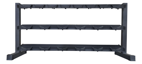 Rack Para 10 Pares De Mancuernas Redonda Tayga Gym Color Negro