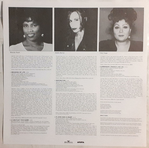 Lp Arthur Baker & The Backbeat Disciples- Give In To Rhythm (Usado)
