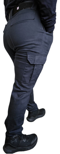 Pantalon Comando  Tactico   Strech Corte De Dama Azul 