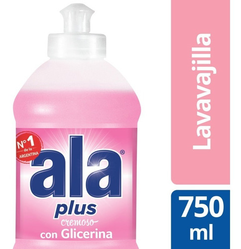 Ala Plus Lavavajilla Antigrasa Cremoso Con Glicerina 750ml