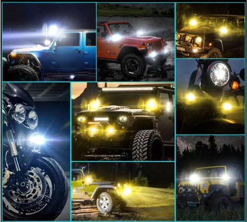 Led Explorador Potente Dual Blanco/amarillo X Unid
