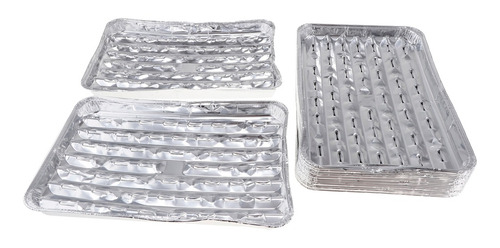 20 Piezas Papeles Desechables De Aluminio Bandeja De