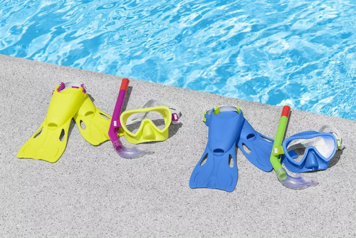 Kit De Buceo Bestway Clasico Amarillo +3 Años Int 25039