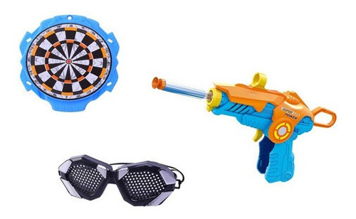 Pistola Lanzadora Acción Extrema Con Dardos Y Lentes 20 Cm