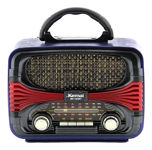 Reproductor Radio Retro Vintage Bluetooth Fm/am Usb