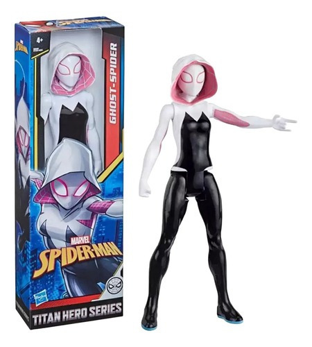 Figura femenina Ghost Spider de la serie Titan Hero de Hasbro
