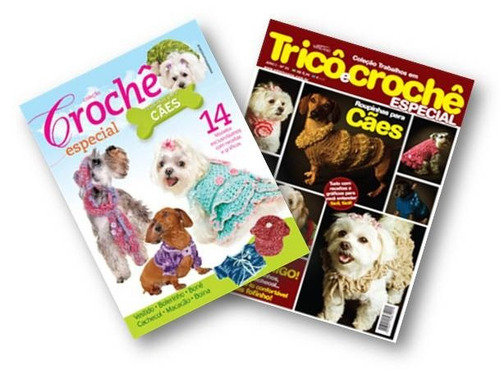 Lote De 2 Revistas Moda Pet Trico E Crochê - Roupa Cachorro