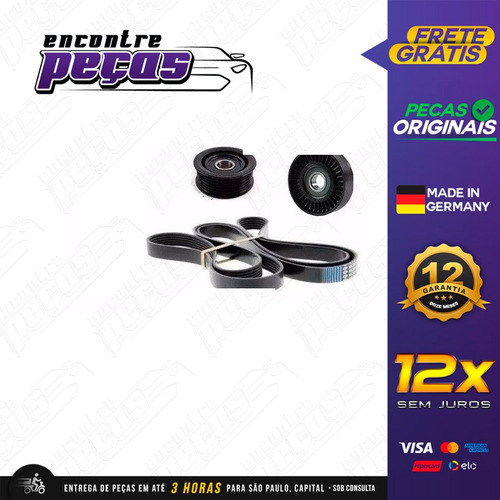 Conjunto Correia Polia Motor Mercedes S320 3.2 V6 2000-2001