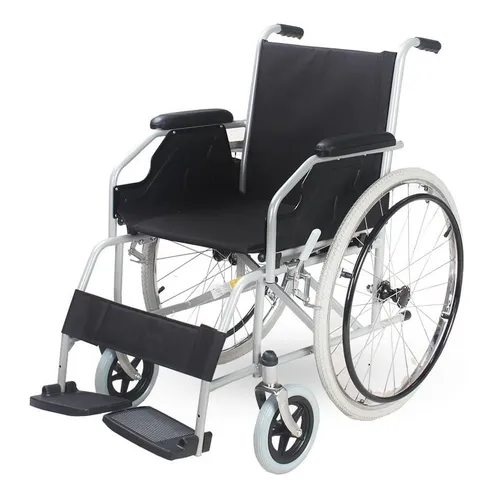 Cadeira De Rodas Manual Dobrável em Aço Carbono até 100 Kg D100 D...