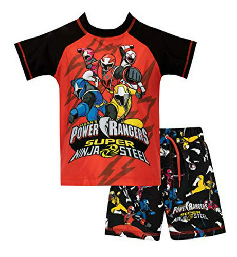 Traje De Baño Power Rangers Ninja Steel Niño